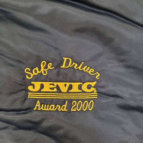 Vintage 80s 420 Safe-Driver Bomber Jacket XL 26x25 Jevic USA - Picture 11 of 16